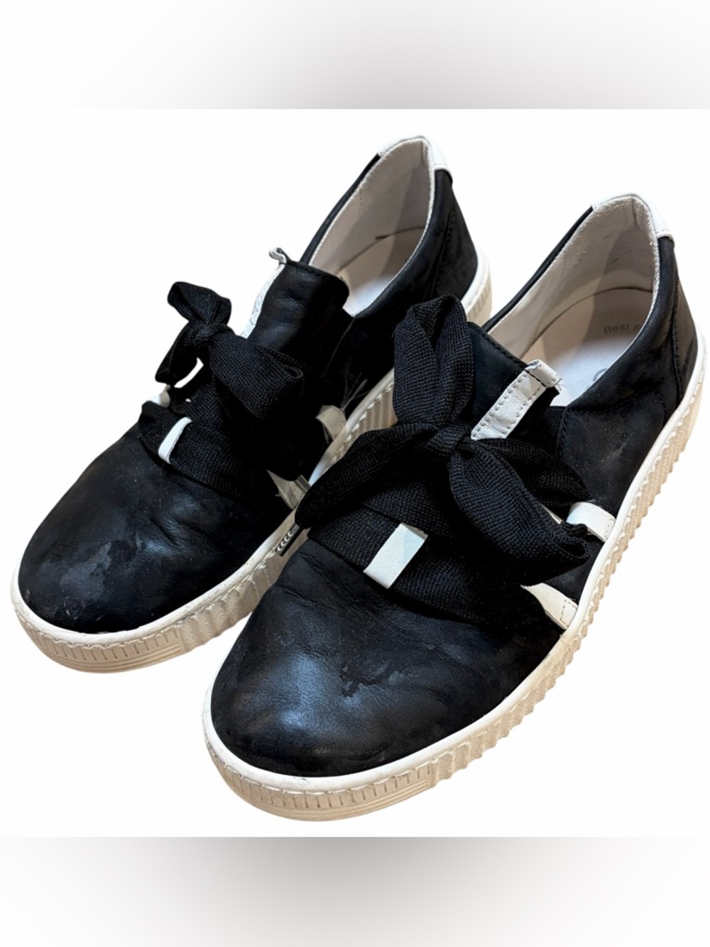 GABOR Skyway Bow Suede Leather Ribbon Lace Platform Sneaker - UK5.5/ US8 - Picture 8 of 16